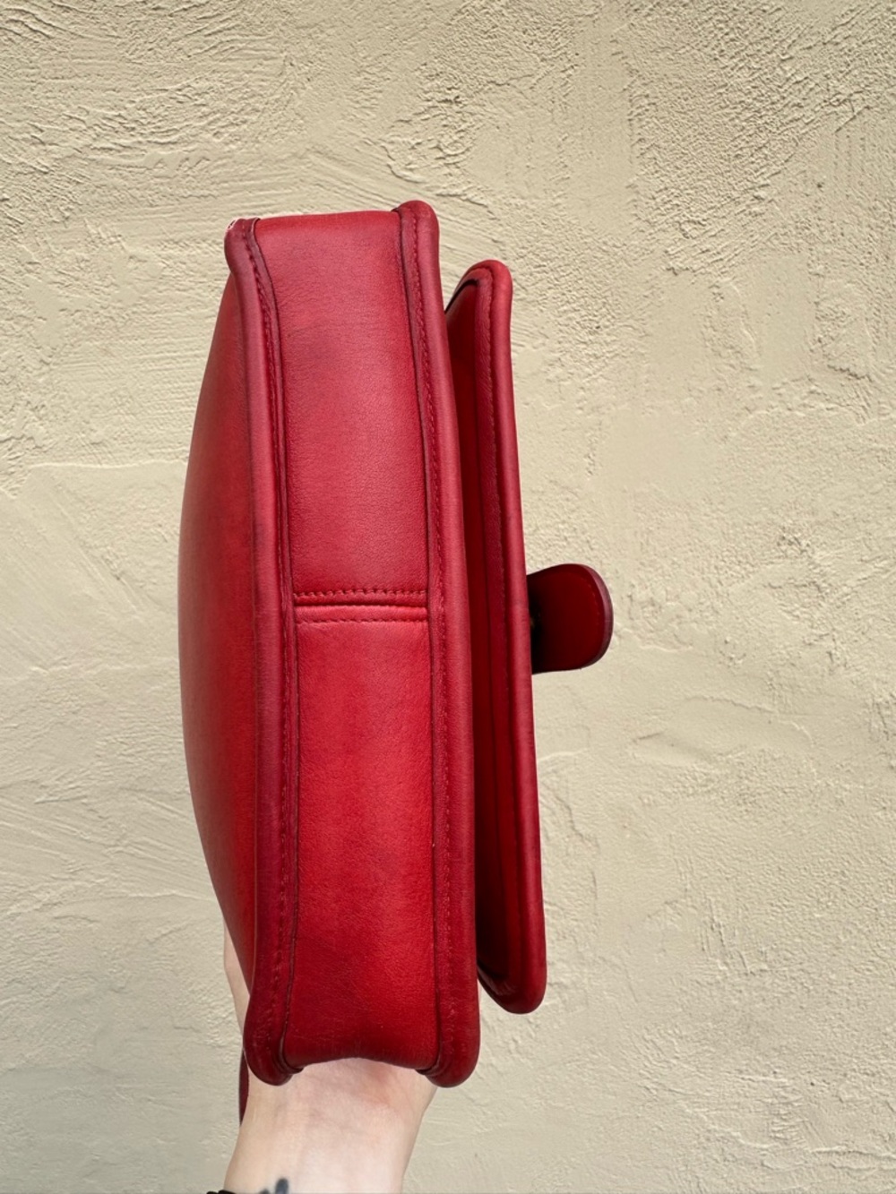 🌶️Vintage Red Coach Station Bag 5130🌶️ - Picture 7 of 11